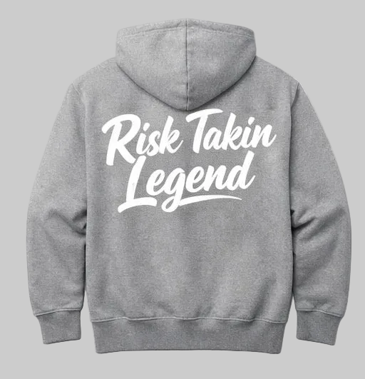 RTL “Risk Takin Legend” gray & White Signature Sweatsuit