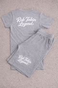 Risk Takin Legend Gray & White Signature Set (Tee & Shorts)