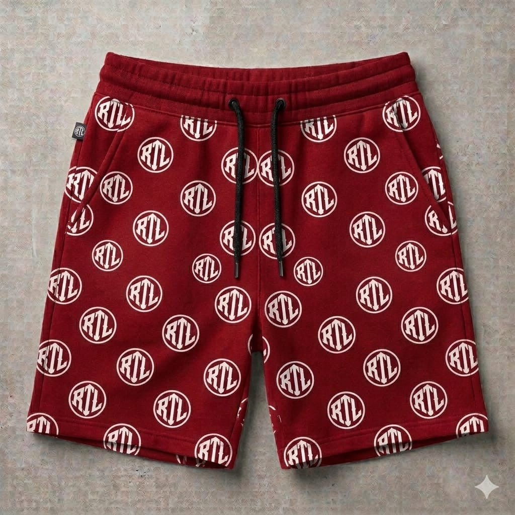 RTL All-Over Print Short & shirt Set – Red & White Edition