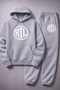 RTL “Risk Takin Legend” gray & White Signature Sweatsuit