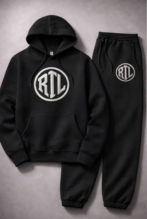 RTL “Risk Takin Legend” Black & White Signature Sweatsuit