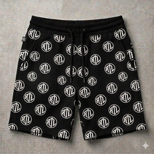 RTL All-Over Print Short & shirt set – Black & White Edition