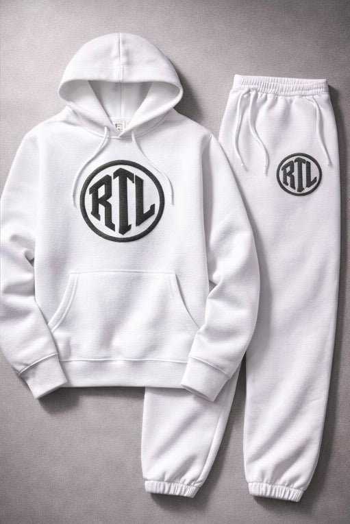 RTL “Risk Takin Legend” white & black Signature Sweatsuit